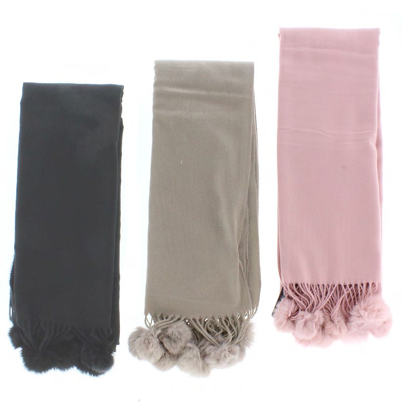 Solid Colors Fashion Custom Knitted Scarves