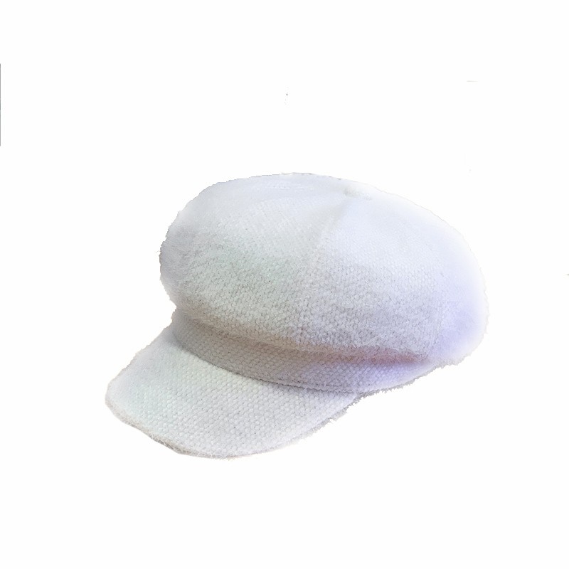 Solid Color Knit Beret Cap