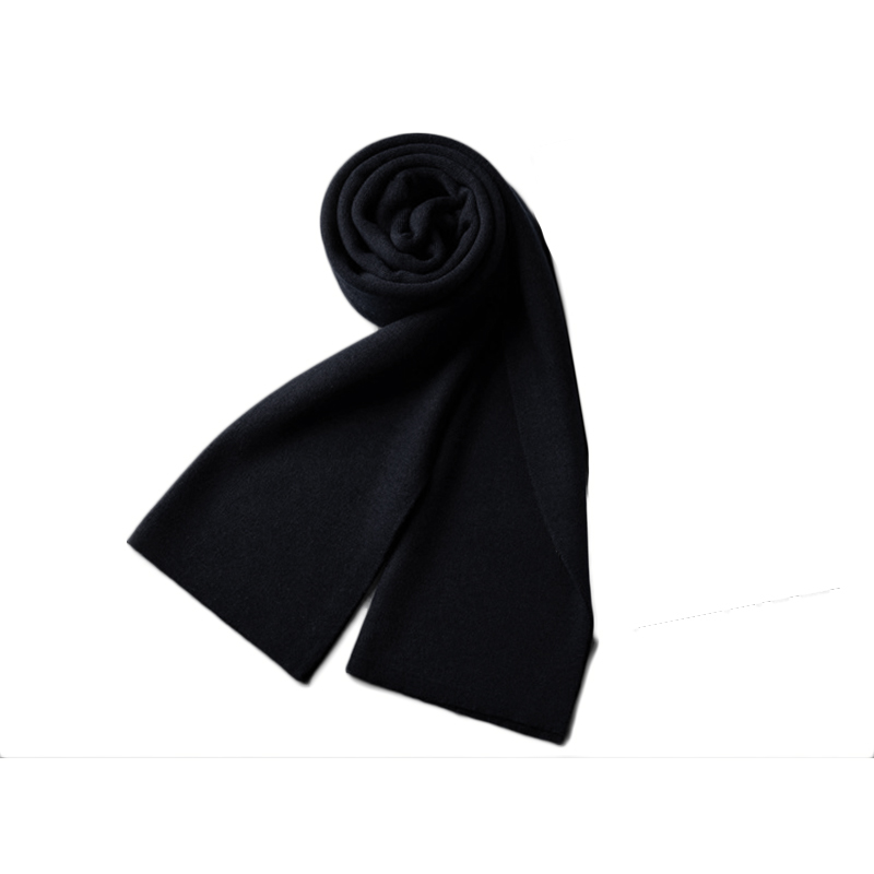 black knit scarf