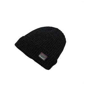 Black Oversizemen Fit Driving Men Knitted Hat