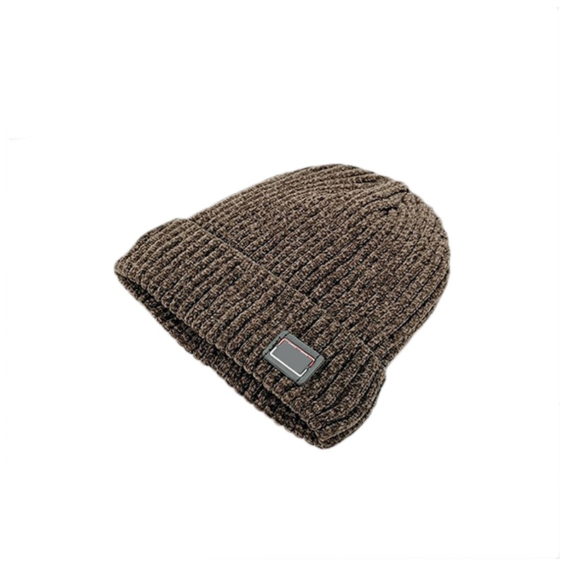 Black Oversizemen Fit Driving Men Knitted Hat