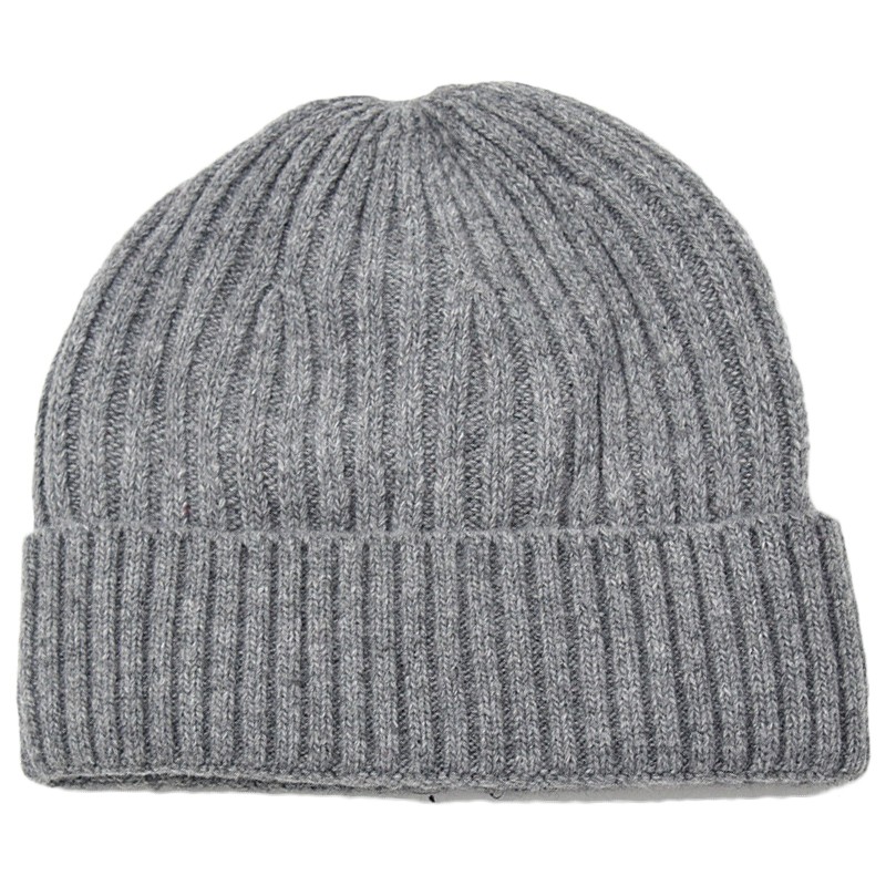 Roundish Pure Color Men Knitted Hat